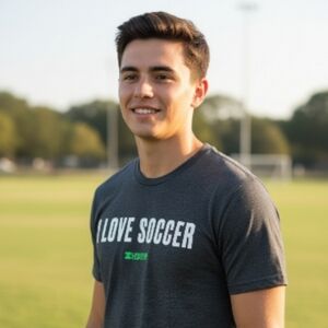Antiquia Team Shirt'I Love Soccer' Men's Short Sleeve Tee